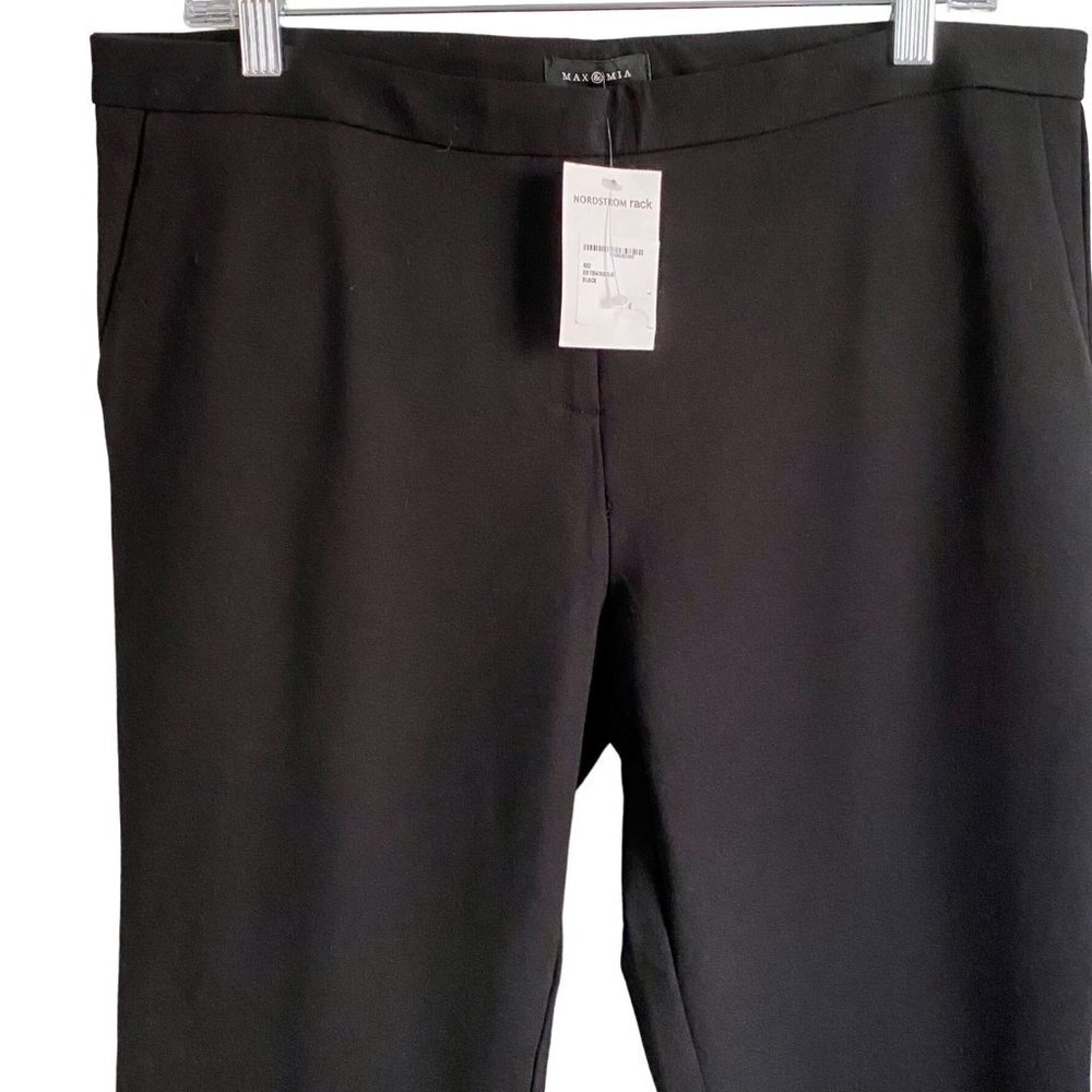 Max & Mia Black Dress Capri Pants Medium New - Picture 3 of 6